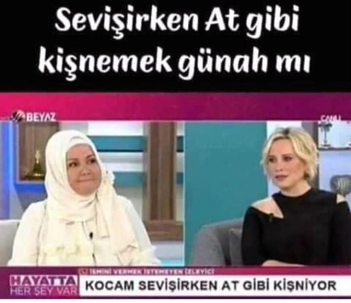 Sevişirken at gibi kişnemek mi yoksa imyeh imyeh mi mübah?