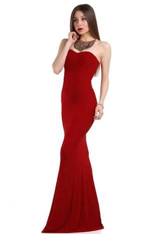 Kırmızı balık model elbise en cok nasıl fiziğe yakışır?